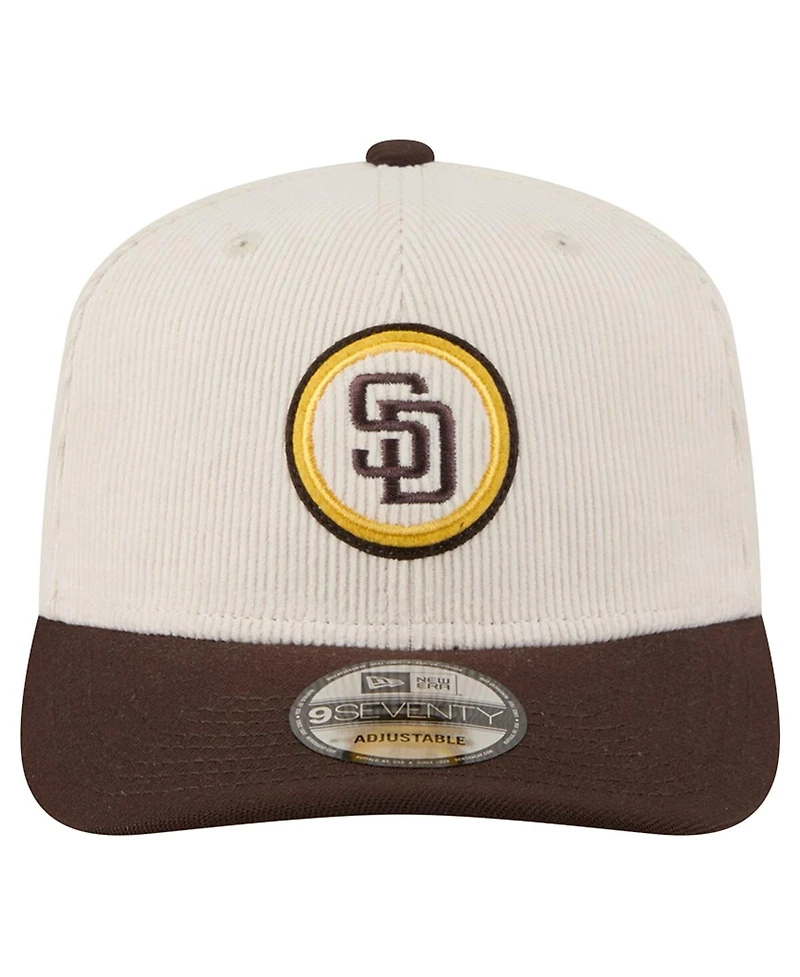 New Era Men's Cream/Brown San Diego Padres Loyal 9SEVENTY Adjustable Hat