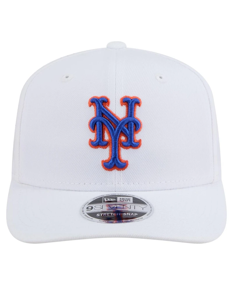 New Era Men's White New York Mets Coolera 9SEVENTY Adjustable Hat