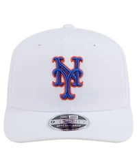 New Era Men's White New York Mets Coolera 9SEVENTY Adjustable Hat