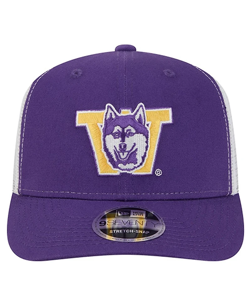 New Era Men's Purple Washington Huskies Team 9SEVENTY Coolera Trucker Adjustable Hat