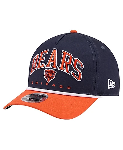 New Era Men's Navy Chicago Bears Bear Arch 9FORTY A-Frame Adjustable Hat