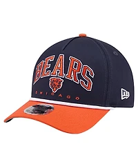 New Era Men's Navy Chicago Bears Bear Arch 9FORTY A-Frame Adjustable Hat