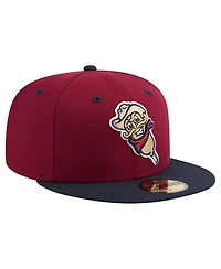New Era Men's Maroon/Black Frisco RoughRiders Theme Nights 59FIFTY Fitted Hat