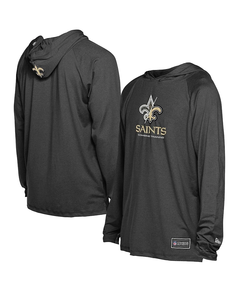 New Era Men's Black Orleans Saints Functional Fandom Hoodie