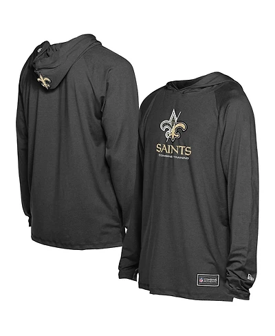 New Era Men's Black Orleans Saints Functional Fandom Hoodie