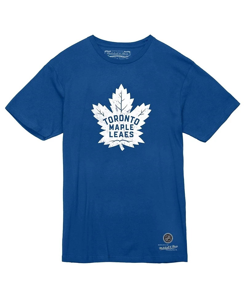 Mitchell & Ness Men's Blue Toronto Maple Leaf's Heritage T-Shirt