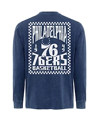 Sportiqe Men's Blue Philadelphia 76ers Bono Long Sleeve T-Shirt