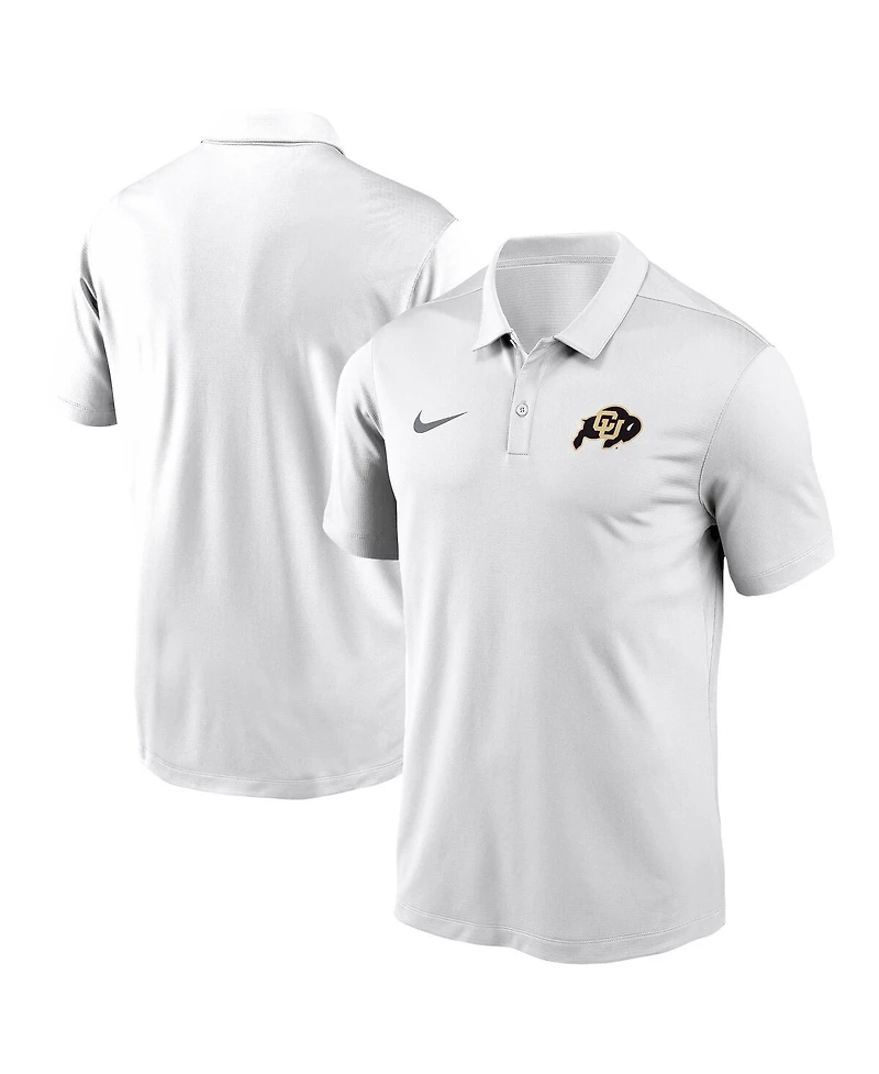 Nike Men's White Colorado Buffaloes Victory Solid Performance Polo Shirt