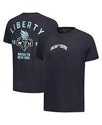 Stadium Essentials Men's and Women's Black New York Liberty Oversized Vintage Wash T-Shirt