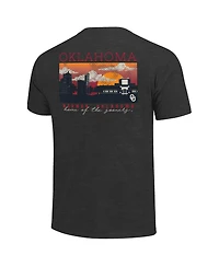 Image One Men's Heather Charcoal Oklahoma Sooners Big Tall Campus Scene Core T-Shirt