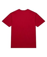 Mitchell & Ness Men's Red Chicago Bulls Hardwood Classics Neon Nights Premium T-Shirt