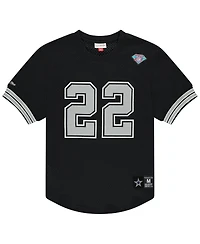 Mitchell & Ness Men's Emmitt Smith Black Dallas Cowboys Retired Player Name Number Mesh T-Shirt