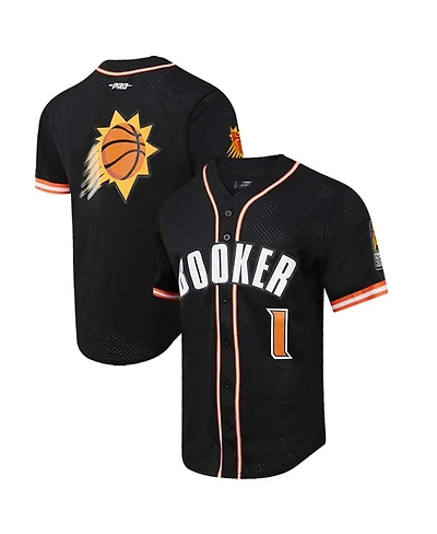 Pro Standard Men's Devin Booker Black Phoenix Suns Capsule Player Baseball Button-Up Shirt