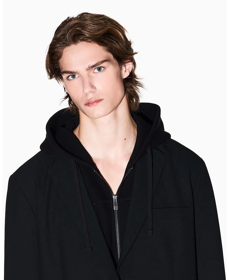 A|X Armani Exchange Men's Night Lab Single Breasted Wool Blazer