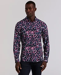 Perry Ellis Men's Long Sleeve Slim Fit Shirt
