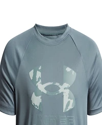Under Armour Boys 7-20 Tech Hybrid Print Logo Graphic Short-Sleeve T-Shirt