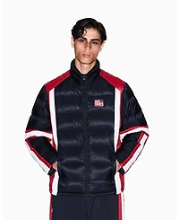 A|X Armani Exchange Men's Color Block Tape Down Jacket