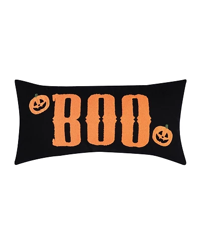 Boo Pumpkin Throw Pillow, 12" x 24"