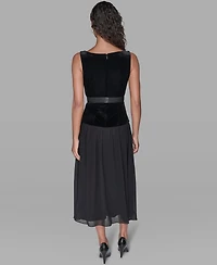 Karl Lagerfeld Paris Women's Square Neck Dress
