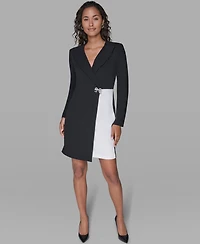 Karl Lagerfeld Paris Women's Collared Jacket Dress
