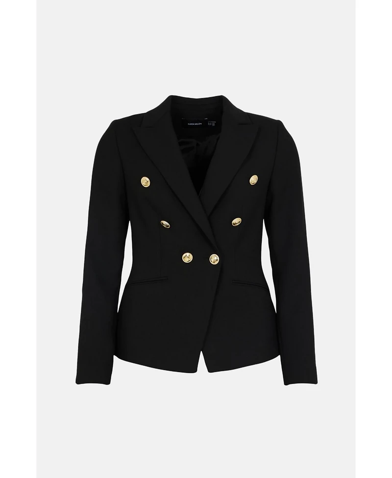 Karen Millen Petite Tailored Button Military Blazer