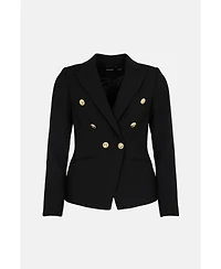 Karen Millen Petite Tailored Button Military Blazer