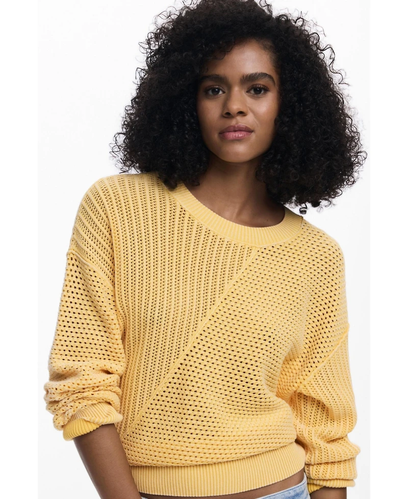 Desigual Women's Embroidered knit sweater