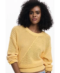 Desigual Women's Embroidered knit sweater