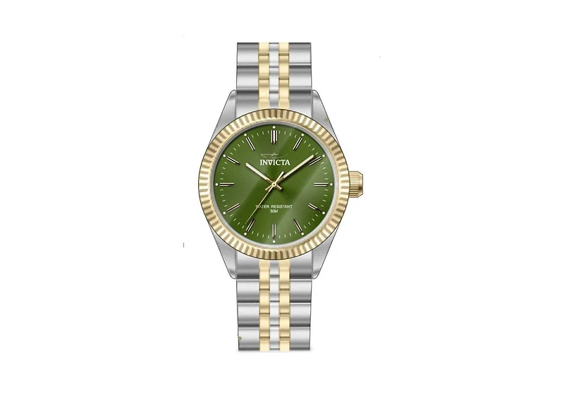 Invicta Men's Specialty Quartz 3 Hand Green Dial Watch