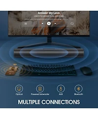 Sound Bar for Tv with 3D Surround Sound and Dual Bass Technology