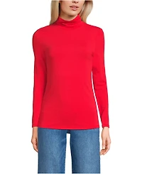 Lands' End Lightweight Jersey Long Sleeve Turtleneck