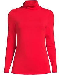 Lands' End Lightweight Jersey Long Sleeve Turtleneck