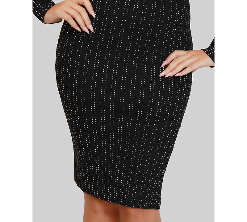 Dylan Ryan Junior's Mock Neck Studded Dress