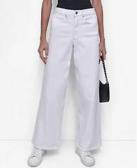 Dkny Jeans Women's High Rise Modern Wide Leg