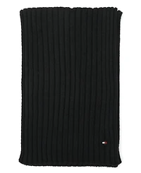 Tommy Hilfiger Men's 2-Piece Wide Rib Global Stripe Cuff Beanie and Scarf Set