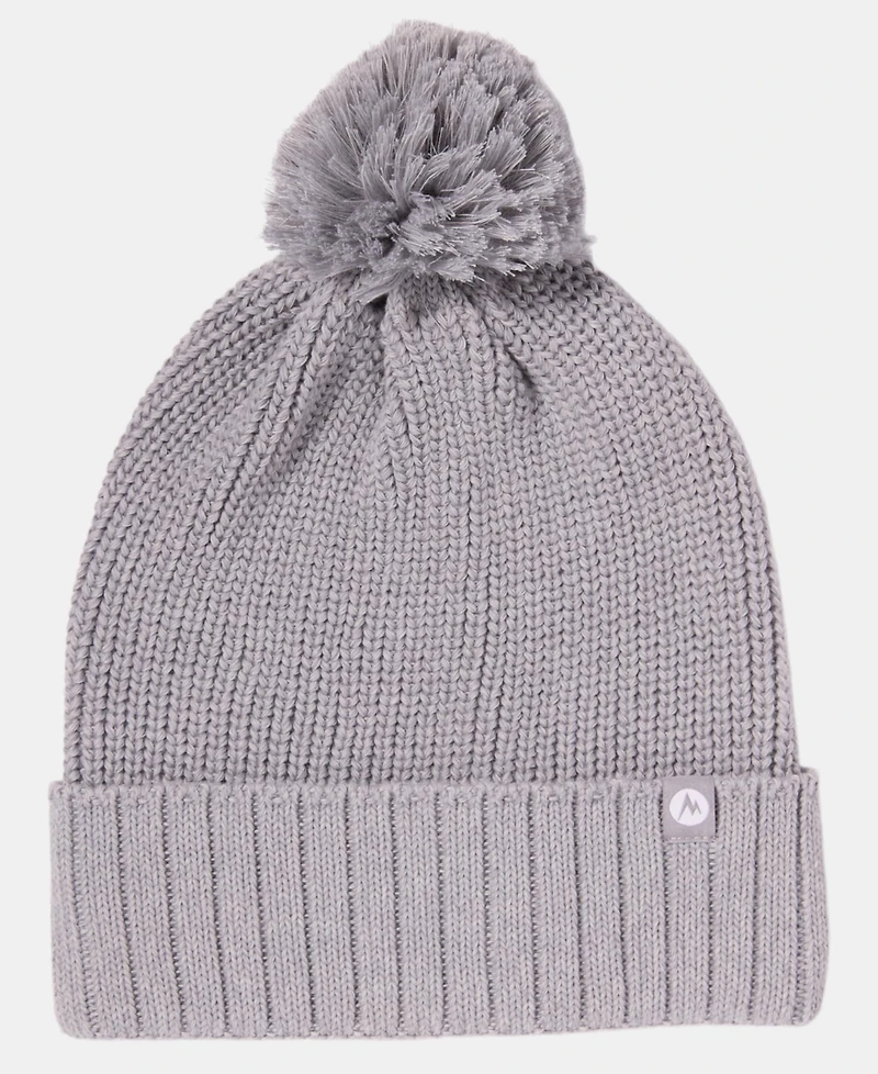 Marmot Women's Snoasis Ribbed-Cuff Pom Beanie