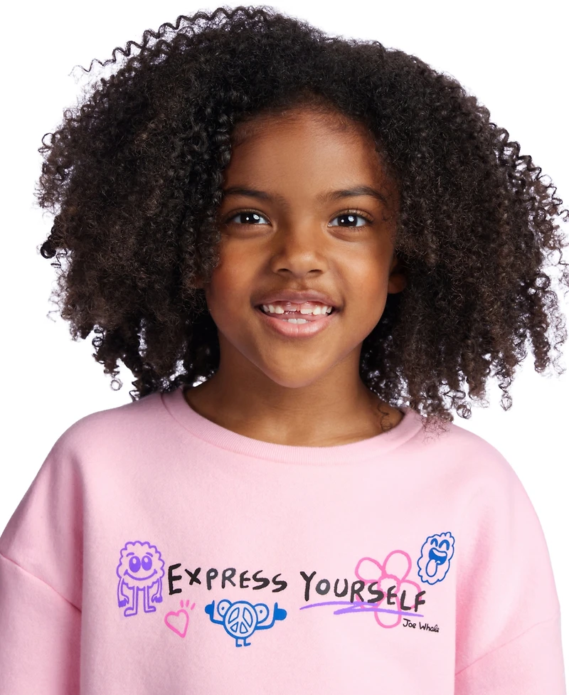 Color Lab Girls 2T-6X Crewneck Long Sleeve Sweatshirt