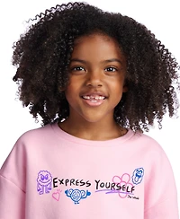 Color Lab Girls 2T-6X Crewneck Long Sleeve Sweatshirt