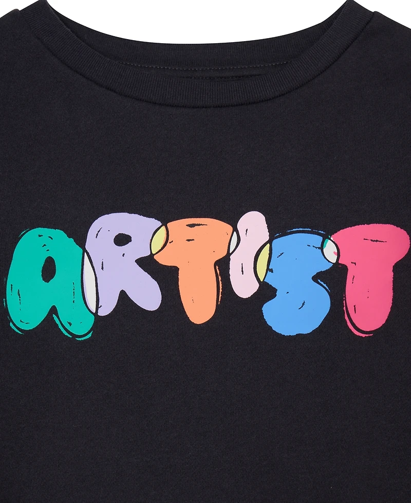 Color Lab Girls 2T-6X Crewneck Long Sleeve Sweatshirt