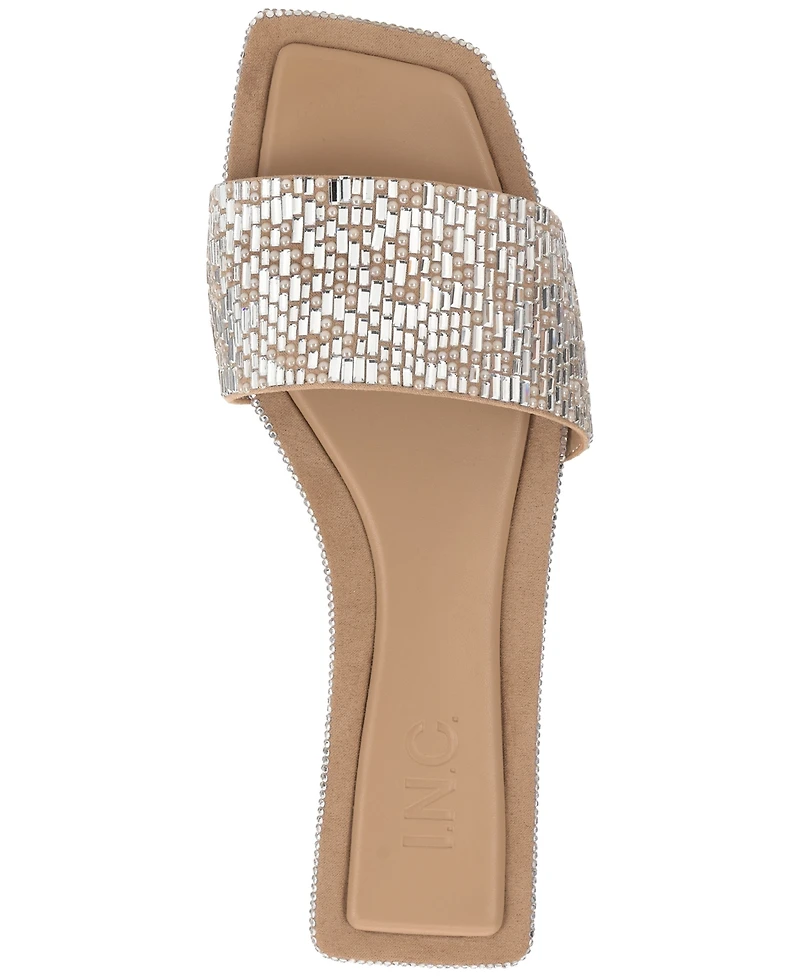 I.n.c. International Concepts Women's Yamille Square Toe Flat Sandals, Macy's Exclusive