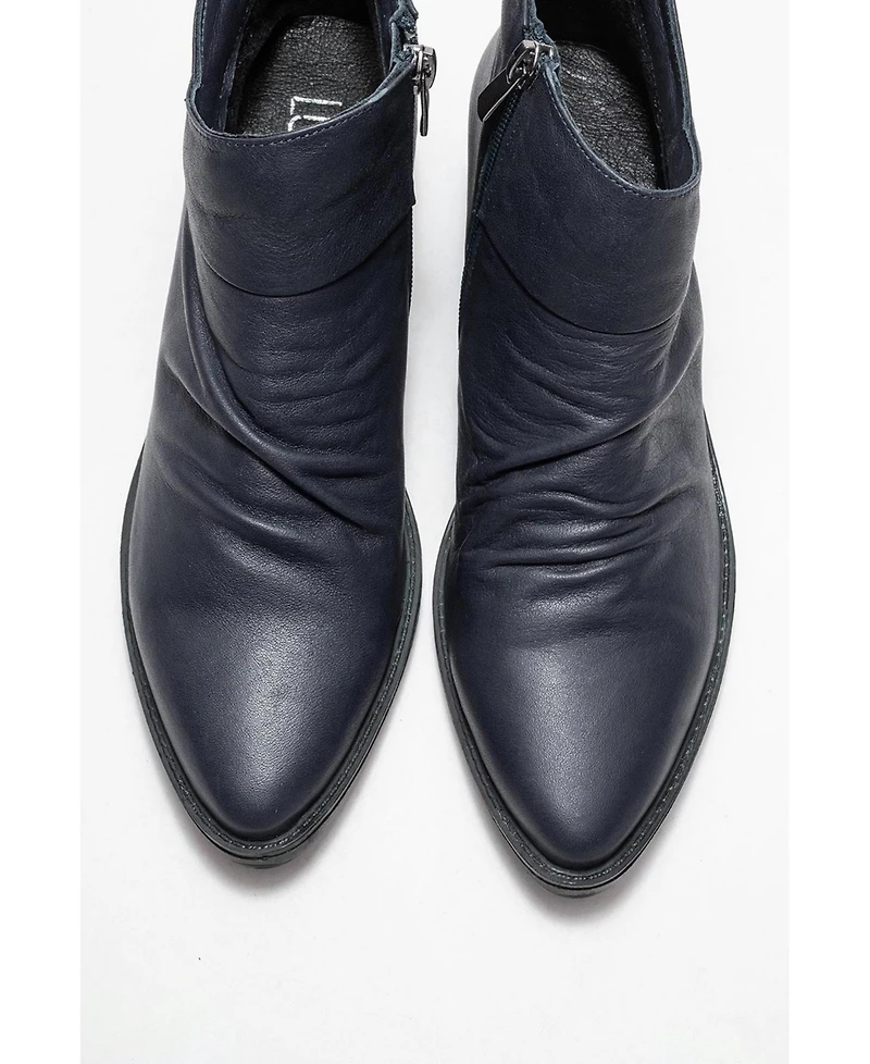 Forever & Always Shoes Rule Leather Chunky Boot (Women)