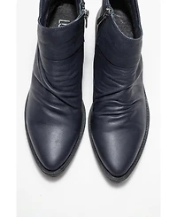 Forever & Always Shoes Rule Leather Chunky Boot (Women)