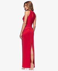 Xscape Petite Long Halter Neck Sheath Dress