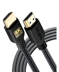 Powerbear Hdmi Cable 2-Pack High Speed Braided Gold Connectors for Tv Laptop Console