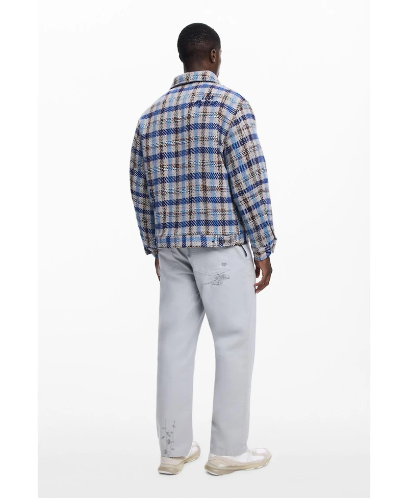 Desigual Men's Checkered jacket with pockets