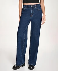 Dkny Jeans Women's High Rise Modern Wide Leg