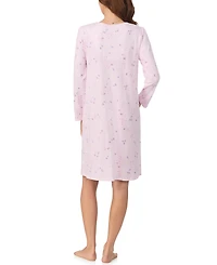 Eileen West Women's Floral Long Sleeve Night Gown