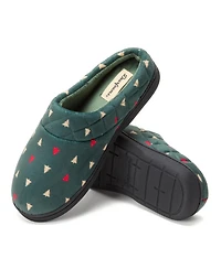 Dearfoams Women's Darcy Quilted Cuff Velour Clog House Slipper