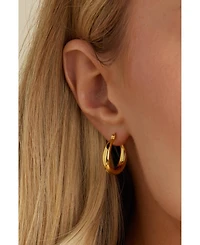 Untamed Petals Nadia Classic Gold Hoops