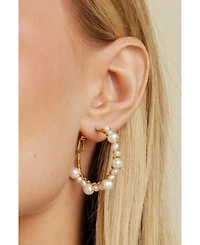 Untamed Petals Marin Wrapped Hoop Earrings